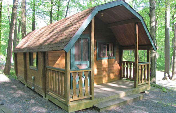 2-Room Rustic Cabin exterior at Adventure Bound Oak Creek